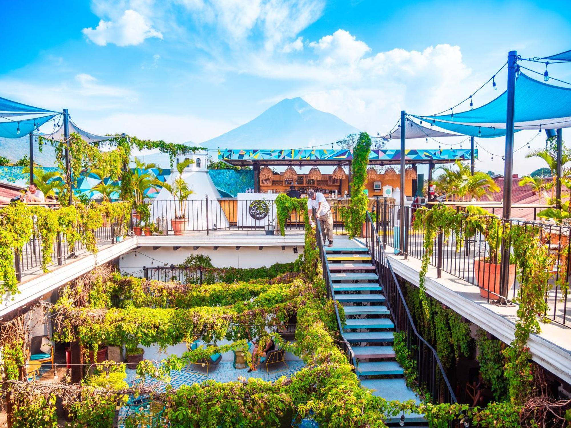 Adra Hostel Antigua Extérieur photo Mount Fuji view from the hotel